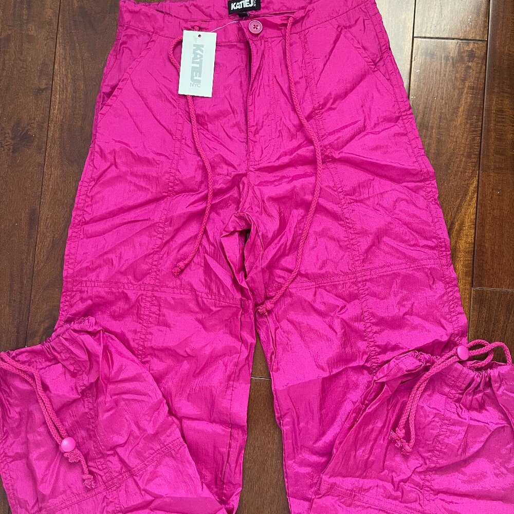 Katie J Girls/Tweens Gwen Parachute Pant – Hot Pink - Sz 12 - Brand New w Tags!